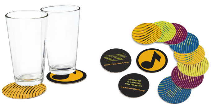 Music is Art Coasters